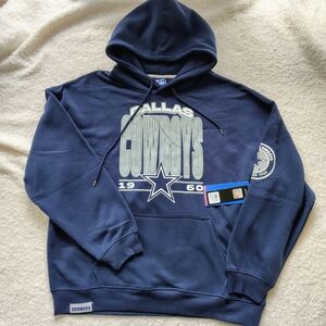 Ultra Game NFL Dallas Cowboys Blue Hoodie Sweatshirt Size XL. New with $85 tags!